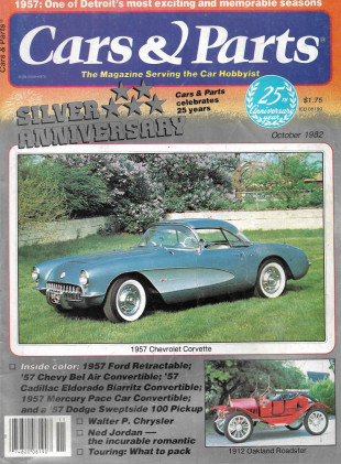 CARS & PARTS 1982 OCT - '57 SPECIAL, FORD, CHEVY BEL AIR CONV, MERC PACE CAR